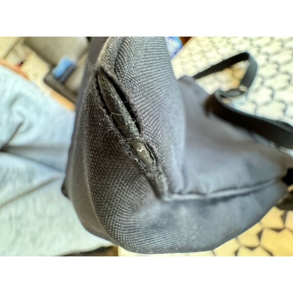 Ralph Lauren Black Messenger Bag With Gold Crest Logo - Shoulder Crossbody - Picture 15 of 16